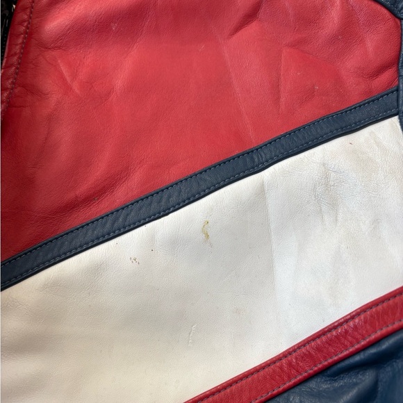 Vintage Leather Racing Zip-up Jacket Large - Picture 5 of 7